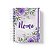 Caderno Personalizado FLORAL (#44) - A5 15x21cm (PEQUENO) - Com Elástico - Imagem 1