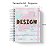 Caderno Personalizado Design (#01) - A5 15x21cm (PEQUENO) - Com Elástico - Imagem 2