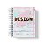 Caderno Personalizado Design (#01) - A5 15x21cm (PEQUENO) - Com Elástico - Imagem 1