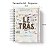 Caderno Personalizado Letras (#01) - A5 15x21cm (PEQUENO) - Com Elástico - Imagem 2
