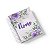 Caderno Personalizado FLORAL (#44) - A5 15x21cm (Pequeno) - Com 100 Folhas - Imagem 1