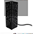 Abajur taschibra renda uni 901 1xe27/preto fosco - Imagem 1