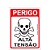 Placa De Sinalização - Perigo Alta Tensão - Imagem 1