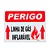 Placa de Sinalização - Perigo Linha de Gás Inflamável - Imagem 1