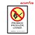 Placa De Sinalização - Proibido Produzir Chama - Imagem 1