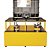 Pallet de Contenção em Aço Carbono para IBC 1000 Litros Amarelo com Grade Removível - Imagem 1