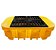 Pallet de Contenção em Polietileno para IBC 1000 Litros Amarelo com Grelha Removível - Imagem 1