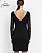 KESSES | VESTIDO PRETO COM MANGAS E DECOTE EM RENDA - Imagem 2