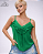 REGATA VERDE CREPINHO BABADO - Imagem 1