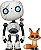 Funko Pop The Wild Robot Roz With Fink and Brightbill 1794 - Imagem 3