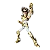 Boneco Blokees Champion Class Cavaleiros do Zodiaco Saint Seiya Pegasus Seiya OURO - Imagem 2