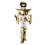 Boneco Blokees Champion Class Cavaleiros do Zodiaco Saint Seiya Pegasus Seiya OURO - Imagem 4