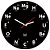 Relógio de Parede 30x30cm MANUAL DO MUNDO - Elementos Redondo Preto - Imagem 1