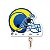 Porta Chaves Licenciado NFL - Los Angeles Rams - Imagem 1