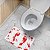 Tapete Porta Banheiro Quarto 60x40cm - Manchas de Sangue - Imagem 2