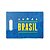 Tábua de Carne de Vidro 35x25 - Brasil (Azul) Copa do Mundo - Imagem 1