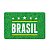 Tapete Porta Banheiro Quarto 60x40cm - Brasil (Verde) Copa do Mundo - Imagem 1