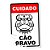 Placa Decorativa 24x16 Cão Bravo - Beek - Imagem 1