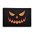 Capacho 60x40cm - Halloween - Abóbora Face - Preto - Imagem 1