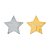 Espelho Decorativo feito em Acrílico Espelhado (30x30cm) - Estrelas - Imagem 1