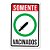 Placa Decorativa 24x16 - Somente Vacinados - Imagem 1