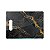 Tábua de Carne de Vidro 35x25 - Efeito Mármore - Preto e Dourado - Imagem 1