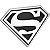 Emblema 3D Automotivo LOGO SUPERMAN Preto DC Comics - Fan Emblems - Imagem 1