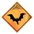 Placa Decorativa 30x30 HALLOWEEN Morcego - Beek - Imagem 1