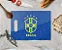 Tábua De Carne De Vidro - Futebol Seleção Brasileira - Azul - 35x25cm - Imagem 3