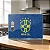 Tábua De Carne De Vidro - Futebol Seleção Brasileira - Azul - 35x25cm - Imagem 1