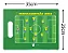 Tábua De Vidro - Copa Do Mundo Seleção Penta 2002 - Verde - 35 X 25 Cm - Imagem 4