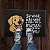 Capacho / Tapete 60x40cm - Cachorro Golden Mimado - Bege OU Preto - Imagem 6