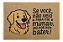 Capacho / Tapete 60x40cm - Cachorro Golden Mimado - Bege OU Preto - Imagem 1