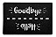 Capacho / Tapete - Hello Goodbye / Oi E Tchau - Preto - 60x40cm - Beek - Imagem 1
