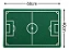 Capacho / Tapete 60x40cm - Campo De Futebol - Verde - Imagem 4