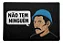 Capacho 60x40cm - Não Tem Ninguém - Seu Madruga - Chaves - Preto - Imagem 1
