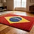 Capacho 60x40cm - Bandeira do Brasil - Verde OU Vermelho - Beek - Imagem 3