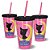 Copo Canudo 600ml Girl Power Cat - Beek - Imagem 1