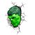 Luminária 3D Light FX Vingadores Rosto do Hulk - Imagem 5