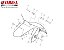 PARALAMA DIANTEIRO PRATA + ADESIVO ABS PARA MT-03 2020- ORIGINAL YAMAHA - Imagem 1