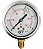 MANOMETRO VERTICAL CAIXA INOX 63MM C/GLICERINA ROSCA BSP 1/4 0 A 10 BAR - Imagem 1