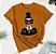 T-Shirt Feminina Azul Algodão Premium 30.1 com Estampa - Imagem 1