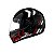 Capacete Fly F9 Pitstop Preto Vermelho - Imagem 1