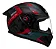Capacete Bieffe B12 Evolve Grafite Vermelho - Imagem 5