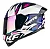 Capacete Bieffe B12 Kf Branco Roxo - Imagem 1