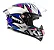 Capacete Bieffe B12 Kf Branco Roxo - Imagem 5