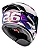 Capacete Bieffe B12 Kf Branco Roxo - Imagem 4