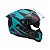 Capacete Peels Icon Pro Fast Verde Agua Fosco Rosa - Imagem 2