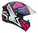 Capacete Peels Spike II 1st Preto Fosco Rosa - Imagem 2