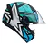 Capacete Peels Spike II 1st Preto Verde Agua - Imagem 2